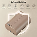K&F Concept 2pcs LP-E6NH 2250mAh Type-C Mount Direct Camera Battery