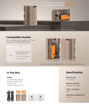 K&F Concept 2pcs LP-E6NH 2250mAh Type-C Mount Direct Camera Battery