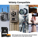 K&F Concept 32GB U3/V30/A1 Micro SD Card with Adapter