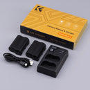 K&F Concept EN-EL15 2100mAh Digital Camera Dual Battery with Dual Channel Charger