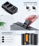 K&F Concept EN-EL15 2100mAh Digital Camera Dual Battery with Dual Channel Charger