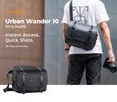 K&F Concept 10L Urban Wander 10 Sling Bag (Black)