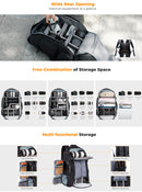 K&F Concept 25L Nature Wander 08 Camera Backpack (Grey)