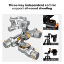 K&F Concept 3-Way Geared Tripod Head
