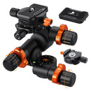 K&F Concept 3-Way Geared Tripod Head