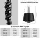 K&F Concept 3pcs Universal Anti-Slip Rubber Tripod Feet with 1/4" Screw