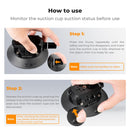 K&F Concept 4.5' Suction Cup Camera Mount with Phone & GoPro Adapter