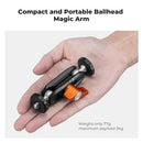 K&F Concept Dual Ball Heads Articulating Mini Magic Arm with 1/4"-20 Screw