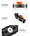 K&F Concept Dual Ball Heads Articulating Mini Magic Arm with 1/4"-20 Screw