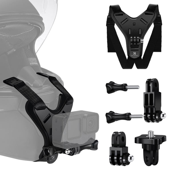 K&F Concept Motorcycle Helmet Chin Strap Mount for Action Camera