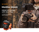 K&F Concept Swivel & Tilt Field Monitor Mount with Cold Shoe Adapter