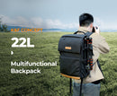 K&F Concept 22L Nature Wander 11 Camera Backpack (Black)