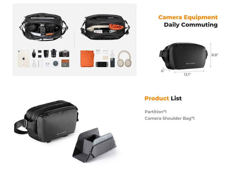 K&F Concept 10L Alpha Sling Camera Bag