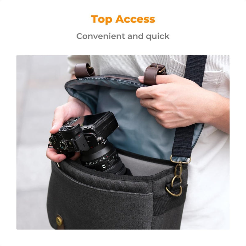 K&F Concept Urban Wander 06 Camera Shoulder Bag 10L (Dark Grey)