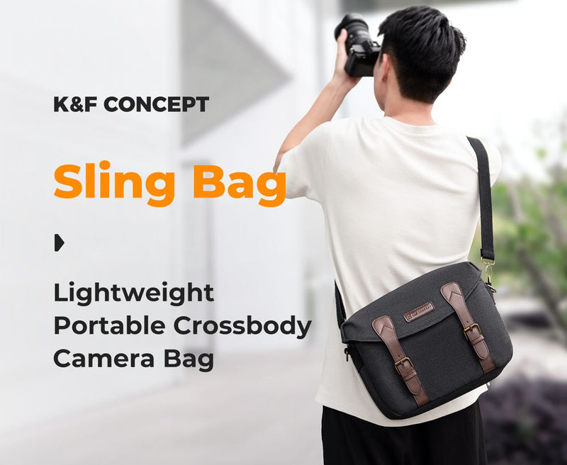 K&F Concept Urban Wander 06 Camera Shoulder Bag 10L (Dark Grey)