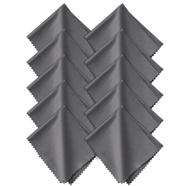 K&F Concept 10pcs Microfiber Cleaning Cloth Kit 15x18cm (Grey)