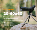 K&F Concept 20-60x60 HD Spotting Scope BAK4 45 Degree