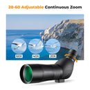 K&F Concept 20-60x60 HD Spotting Scope BAK4 45 Degree