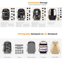K&F Concept 22L Hardshell Camera Backpack (Beige Khaki)