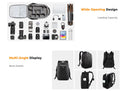 K&F Concept 22L Hardshell Camera Backpack