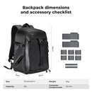 K&F Concept 25L Nature Wander 11 Photography Backpack (Black)