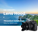 K&F Concept Universal 52mm Threaded Screw-in Camera Lens Hood