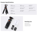 K&F Concept 55cm Folding Aluminum Alloy Tabletop Mini Tripod with BH-25L Ball Head
