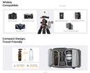 K&F Concept 55cm Folding Aluminum Alloy Tabletop Mini Tripod with BH-25L Ball Head