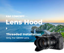 K&F Concept Universal 58mm Threaded Screw-in Camera Lens Hood