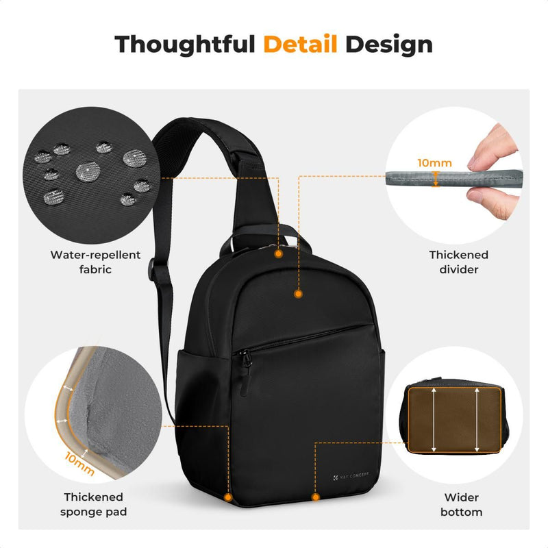 K&F Concept Urban Wander 08 Camera Sling Bag 5L (Black)