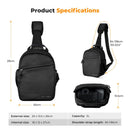 K&F Concept Urban Wander 08 Camera Sling Bag 5L (Black)