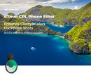 K&F Concept 67mm Clip-on CPL Phone Filter