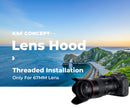 K&F Concept Universal 67mm Threaded Screw-in Camera Lens Hood