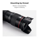 K&F Concept Universal 67mm Threaded Screw-in Camera Lens Hood