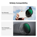 K&F Concept 67mm Clip-on VND2-32 (1-5 Stops) Phone Filter