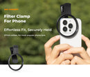 K&F Concept 67mm Universal Threaded Clip-On Filter Clamp for Smartphone