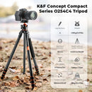 K&F Concept 70" Carbon Fiber Travel Tripod with BH-36L Ball Head