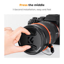K&F Concept 82mm Snap-On Center Pinch Lens Cap Kit