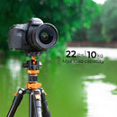 K&F Concept 67.3" Aluminum Tripod with Monopod and Ball Head