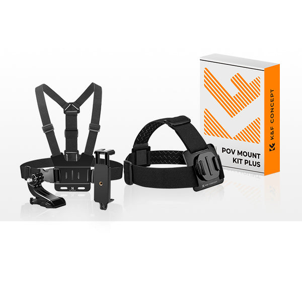 K&F Concept 4-in-1 Accessory Set for Action Cameras