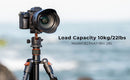 K&F Concept B234A1 Aluminum Professional Ball Head Tripod with Monopod