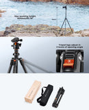 K&F Concept 64" Carbon Fiber Lightweight Travel Tripod