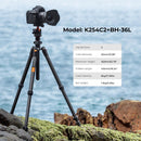 K&F Concept 64" Carbon Fiber Lightweight Travel Tripod