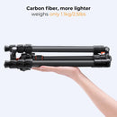 K&F Concept 64" Carbon Fiber Lightweight Travel Tripod