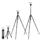 K&F Concept 64" Carbon Fiber Lightweight Travel Tripod