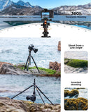 K&F Concept 64" Carbon Fiber Lightweight Travel Tripod