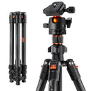 K&F Concept 64" Carbon Fiber Lightweight Travel Tripod