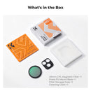 K&F Concept 49mm Clip-On NANO-K Series Magnetic CPL Filter Kit for iPhone Series