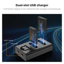 K&F Concept DB-110/Li-90B/Li-92B Dual Camera Battery and Charger Set