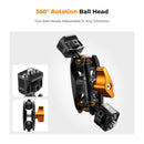 K&F Concept Ms14 Magic Arm with Dual Ball Heads (1/4" Screw)